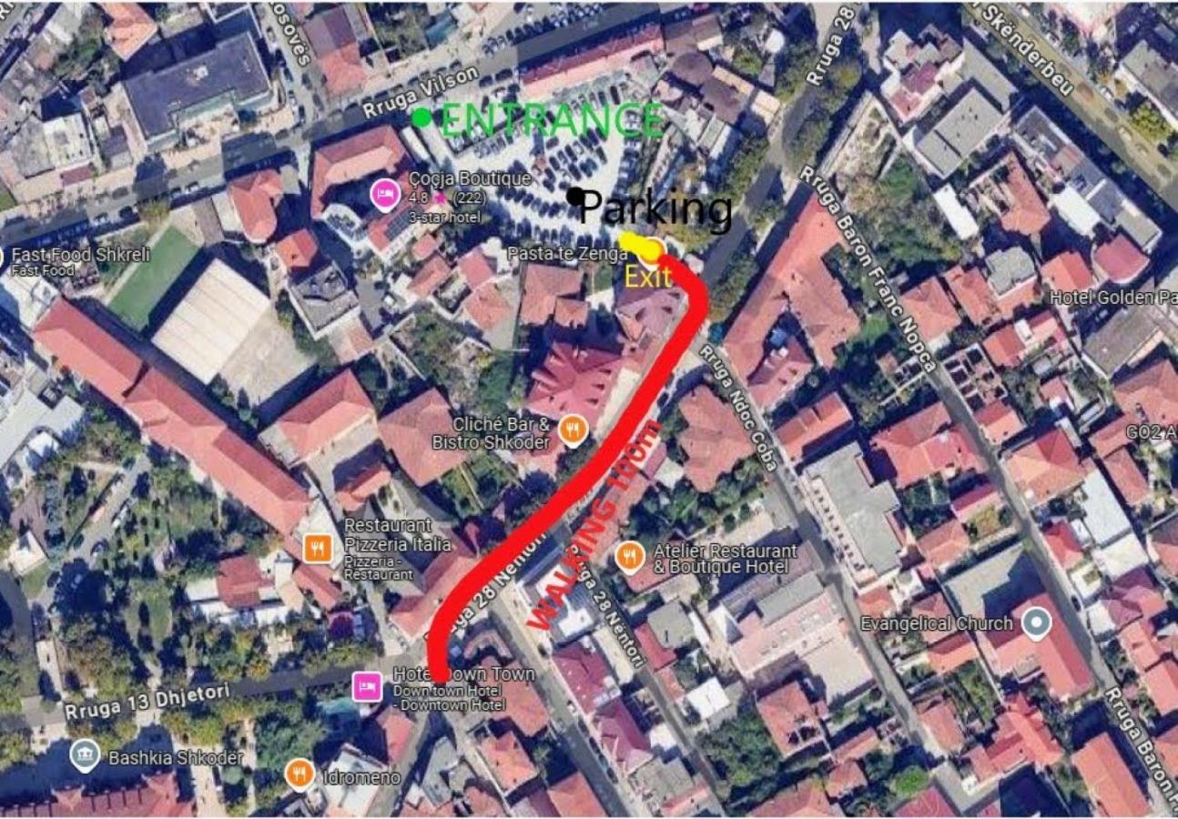 Downtown Hotel Shkoder Ngoại thất bức ảnh